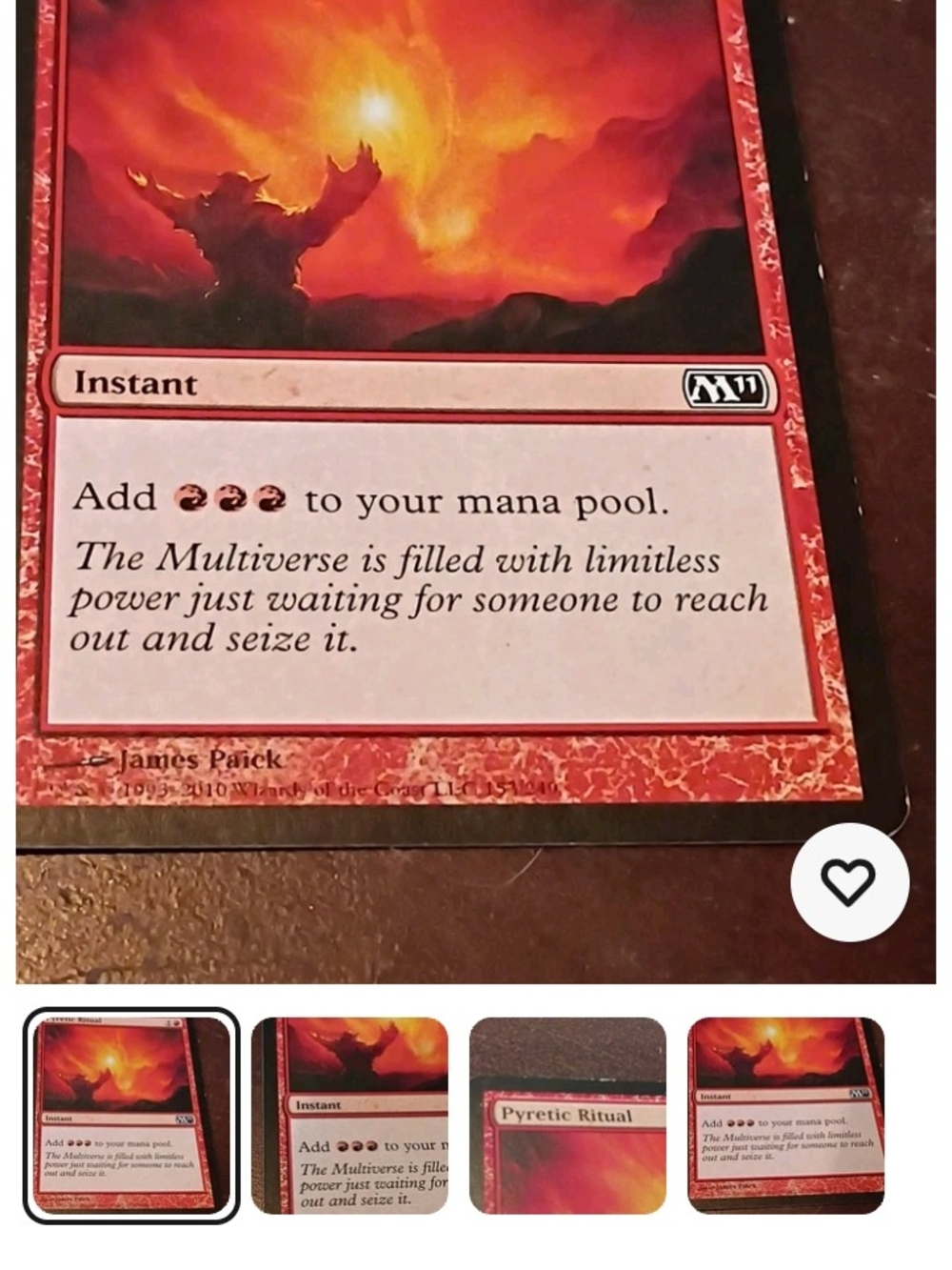 Pyretic Ritual Card - Red Instant - Picture 5 of 6
